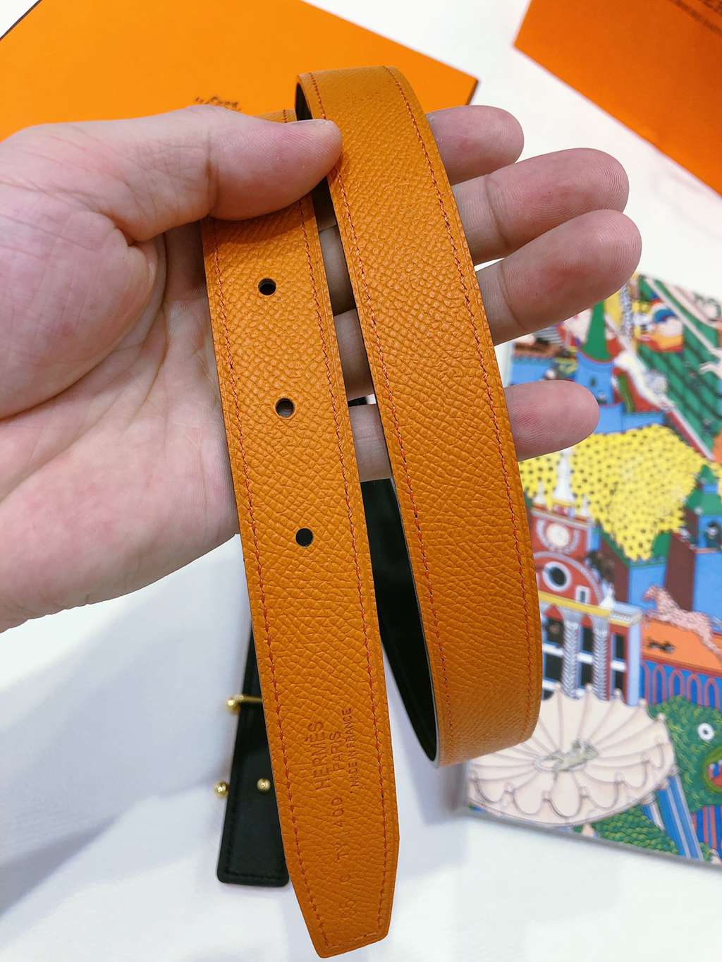 H**mes belts 24mm